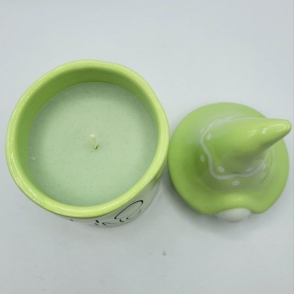 Rae Dunn Hello Spring Knome Candle Garden Mint - Picture 2 of 5